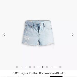 501® ORIGINAL FIT HIGH RISE WOMEN'S SHORTS-light wash